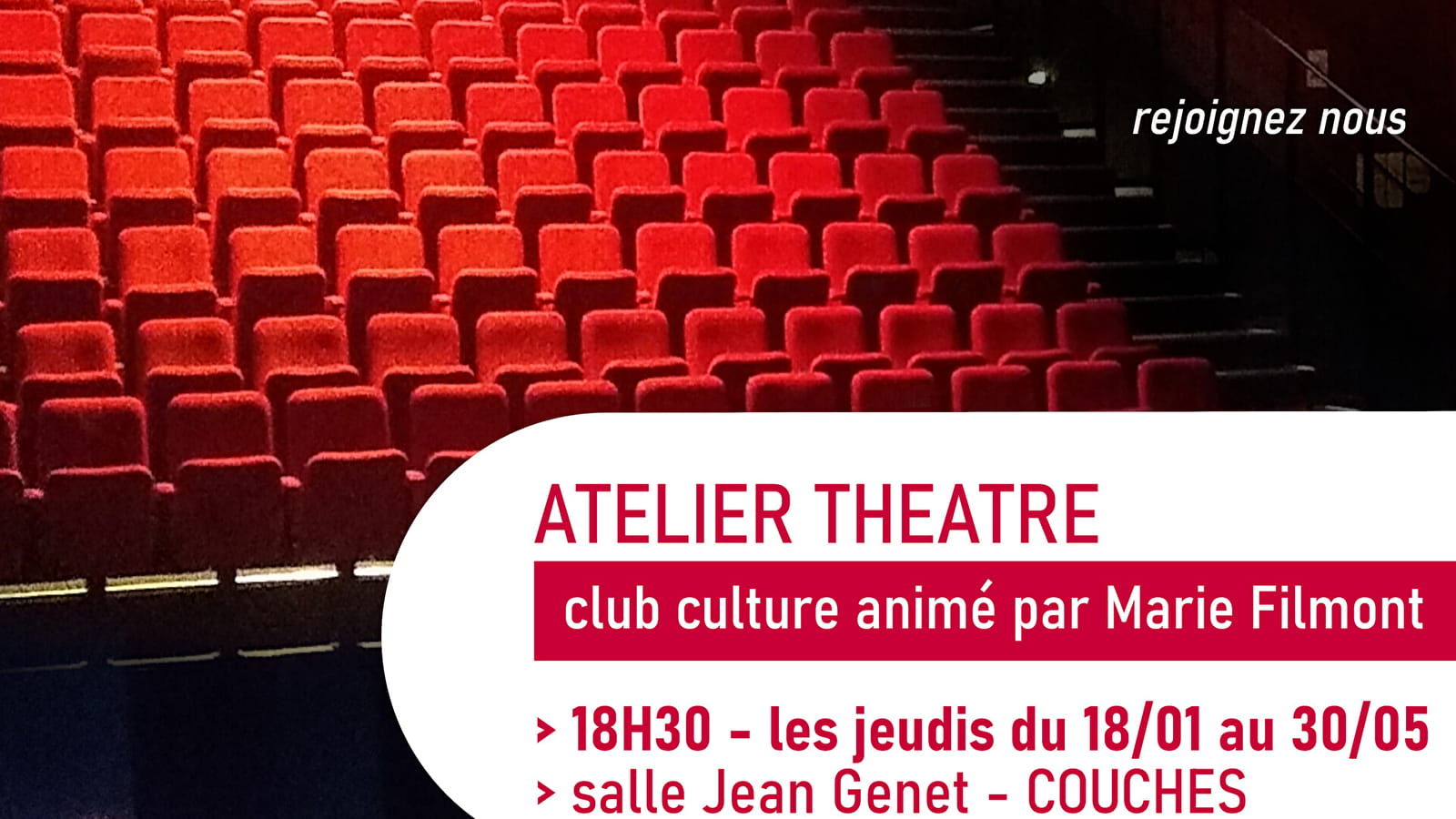 Theaterworkshop - Club Culture onder leiding van Marie Filmont