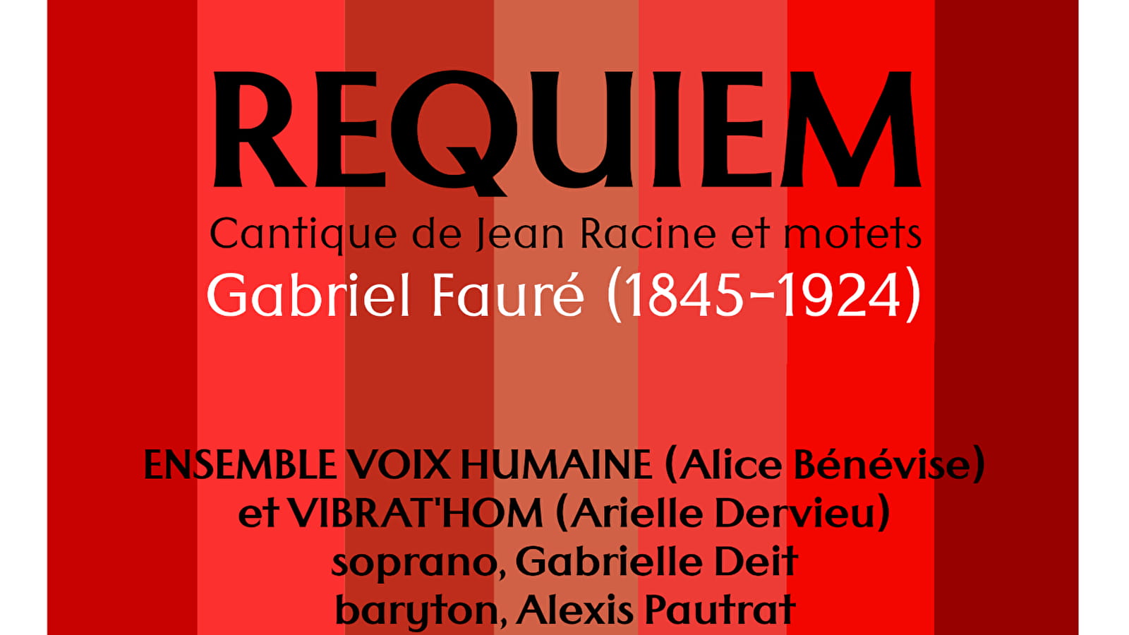 Requiem van Fauré - Cantique van Jean Racine en motetten