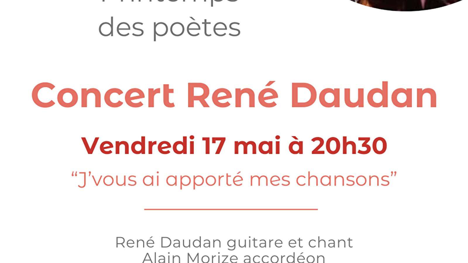 Concert door René Daudan in Précy-sous-Thil