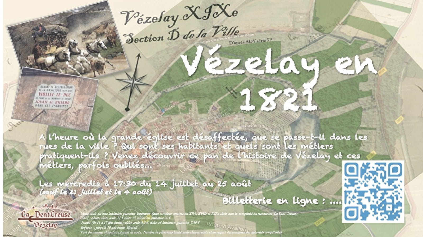 Ongewone rondleiding : Vézelay in 1821 - Privérondleiding alleen op reservering