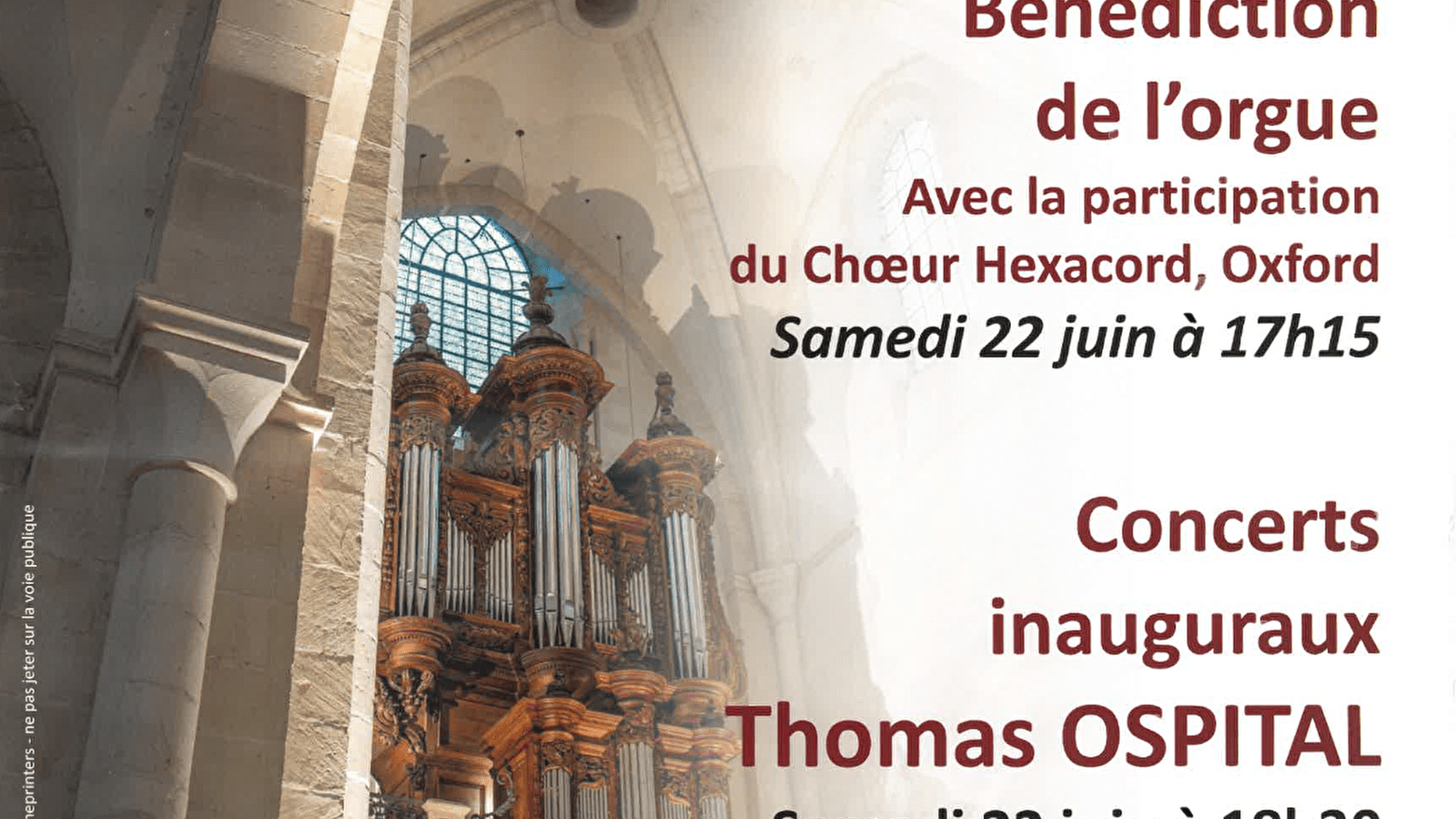 Inwijding van het Pontigny-orgel