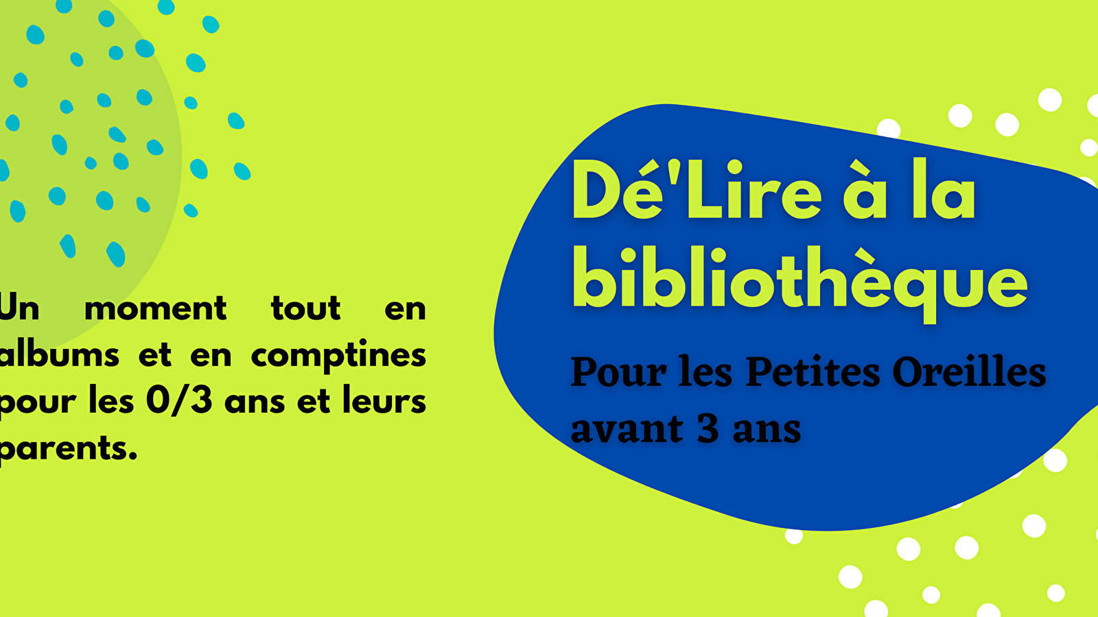Dé'Lire in de bibliotheek voor Petites Oreilles (Colette)
