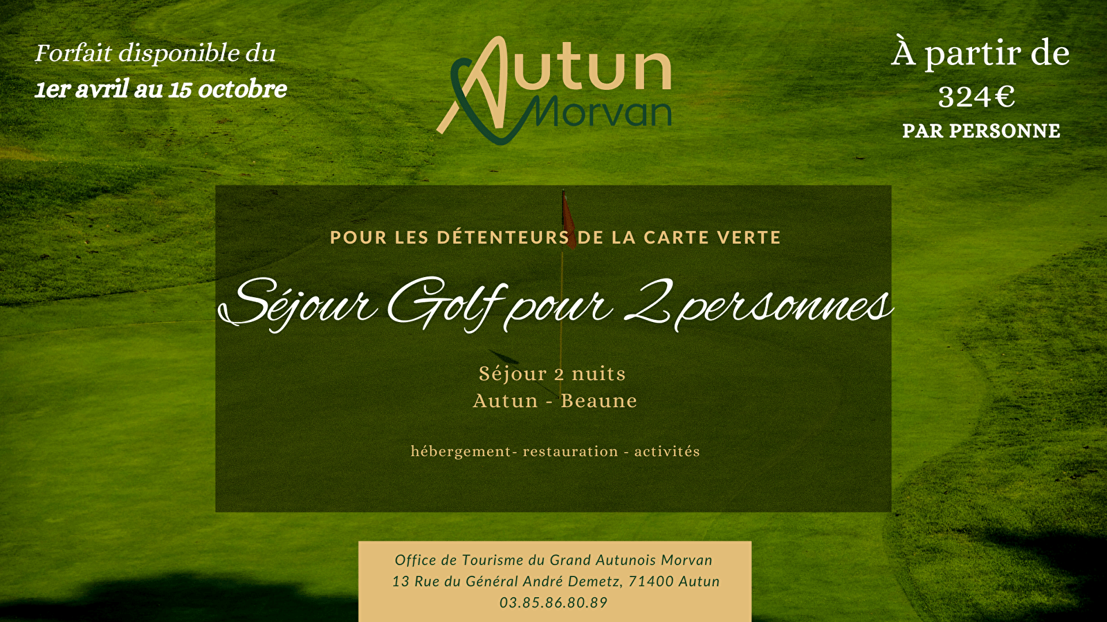 Golfverblijf in Autun en Beaune